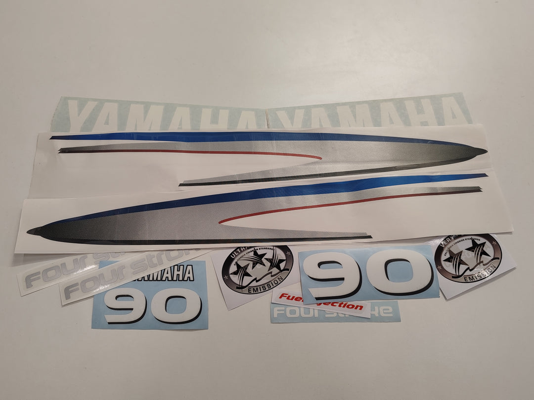 Yamaha 90 Four Stroke (2002-2006) Outboard Decal Sticker Set