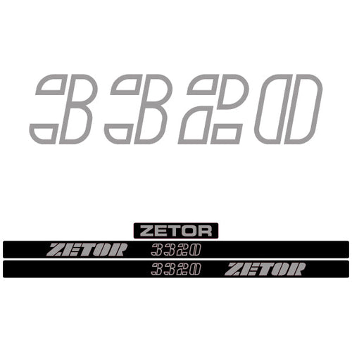 Zetor 3320 tractor decal aufkleber adesivo sticker set replacement decal set