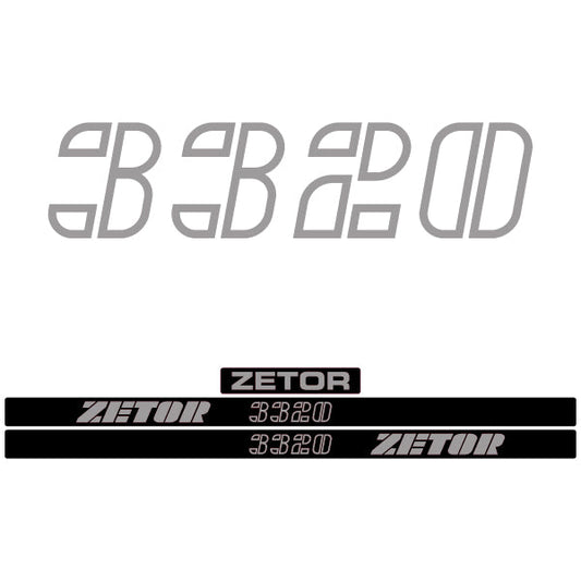 Zetor 3320 tractor decal aufkleber adesivo sticker set replacement decal set