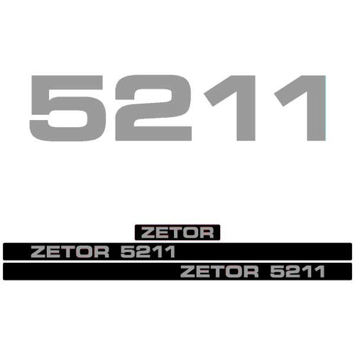Zetor 5211 tractor decal aufkleber adesivo sticker set replacement decal set