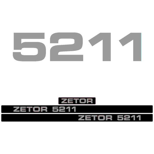 Zetor 5211 tractor decal aufkleber adesivo sticker set replacement decal set