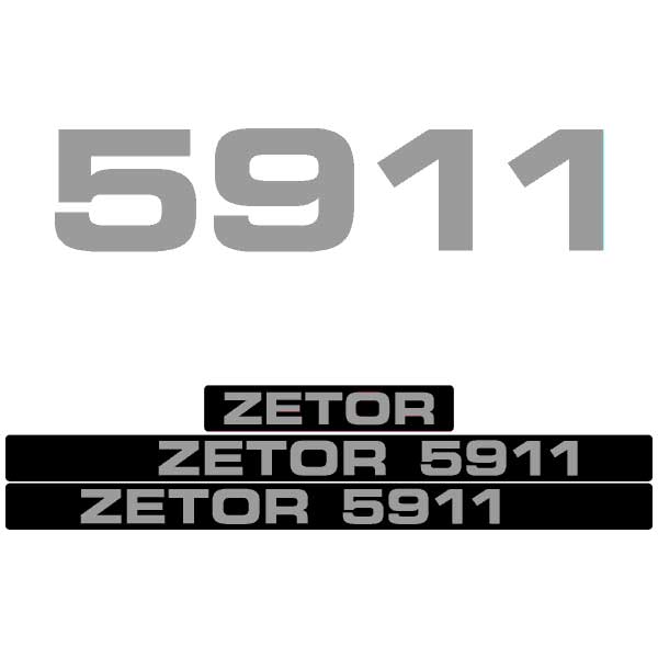 Zetor 5911 tractor decal aufkleber adesivo sticker set replacement decal set