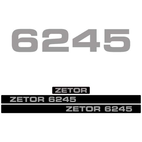 Zetor 6245 tractor decal aufkleber adesivo sticker set replacement decal set