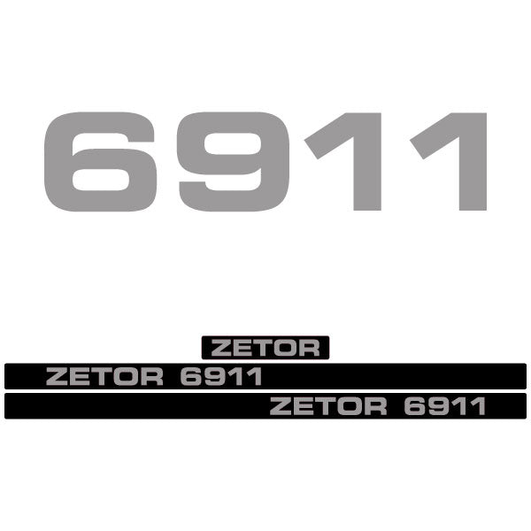 Zetor 6911 tractor decal aufkleber adesivo sticker set replacement decal set