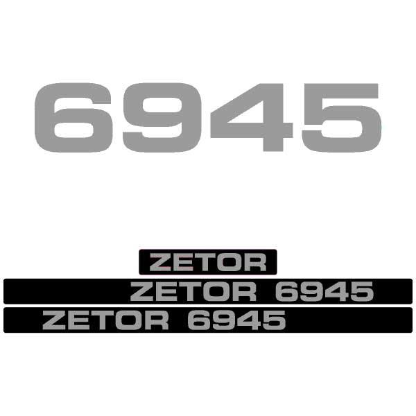 Zetor 6945 tractor decal aufkleber adesivo sticker set replacement decal set