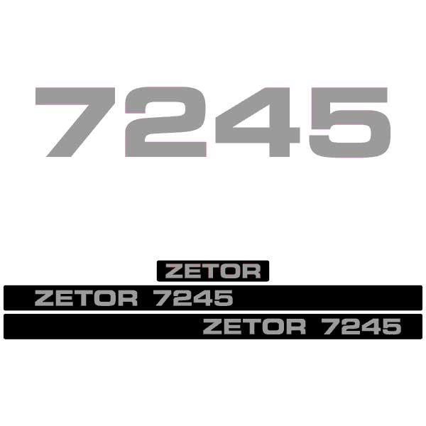 Zetor 7245 tractor decal aufkleber adesivo sticker set replacement decal set