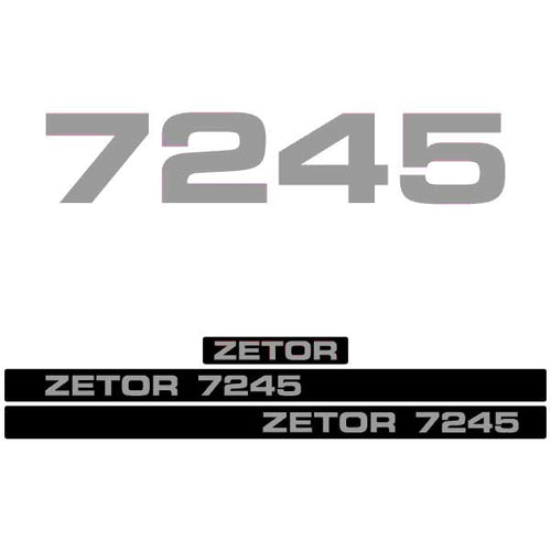 Zetor 7245 tractor decal aufkleber adesivo sticker set replacement decal set