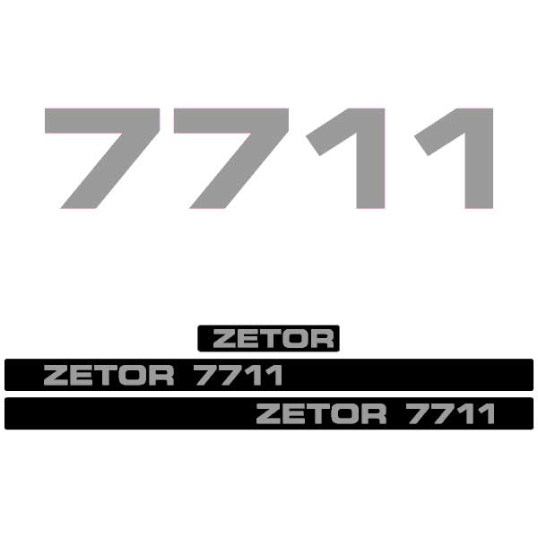 Zetor 7711 tractor decal aufkleber adesivo sticker set replacement decal set