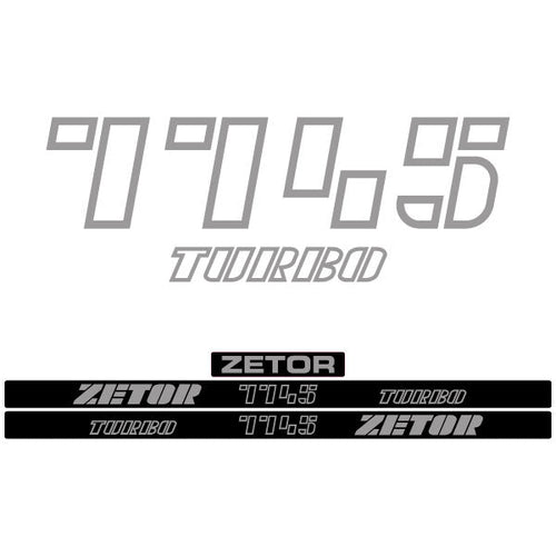 Zetor 7745 turbo tractor decal aufkleber adesivo sticker set replacement decal set