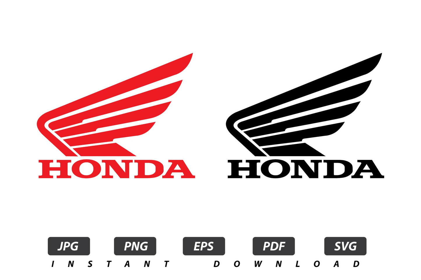 Honda Vector Logo / EPS / SVG / PDF / JPG / PNG Instant Download / Print Cut Template