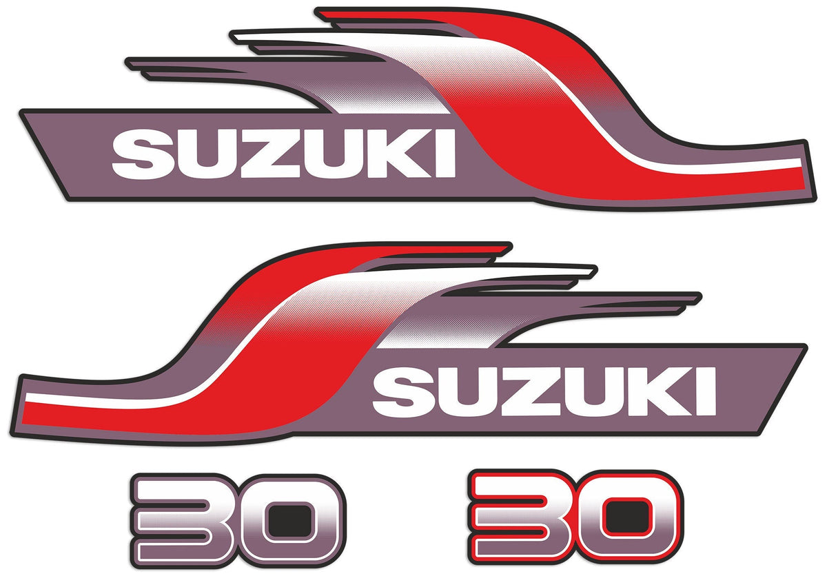 Suzuki DT30 30hp 2-Stroke - 1998 outboard engine Decal Set – Decal ...