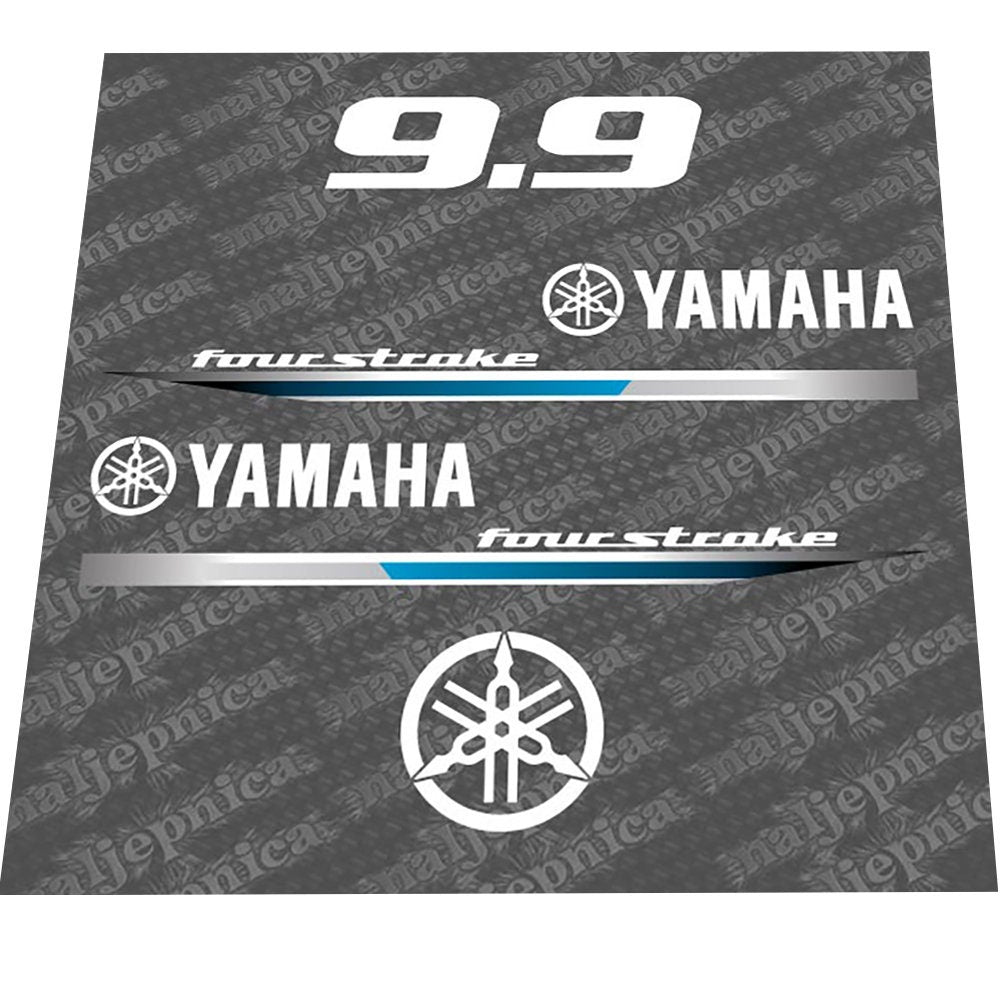Yamaha 9.9 four stroke (2013) Outboard Decal Sticker Set replacement decal set