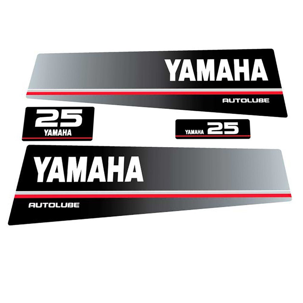 Yamaha 20 - 25 - 40 - 50 (1991) Autolube Outboard Decal Sticker Set