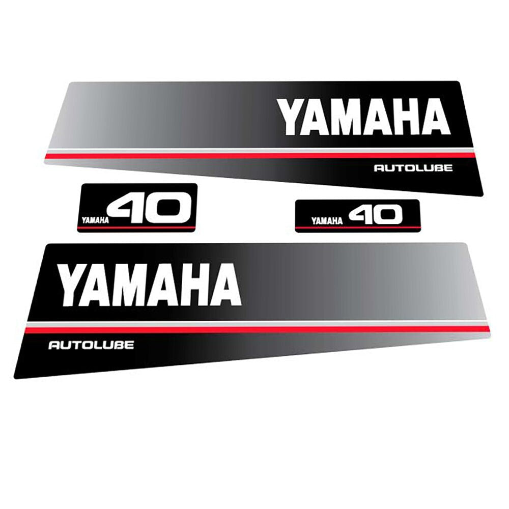 Yamaha 20 - 25 - 40 - 50 (1991) Autolube Outboard Decal Sticker Set