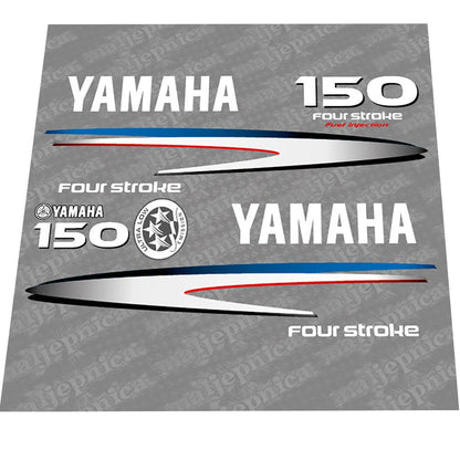 Yamaha 150 Four Stroke (2002-2006) Outboard Decal Sticker Set