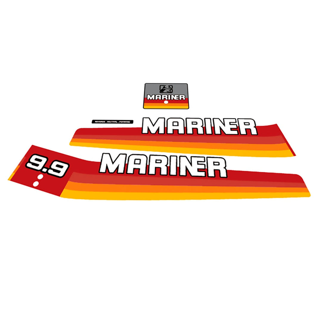 Mariner 9.9 (1982-1989) Outboard Decal Sticker Set