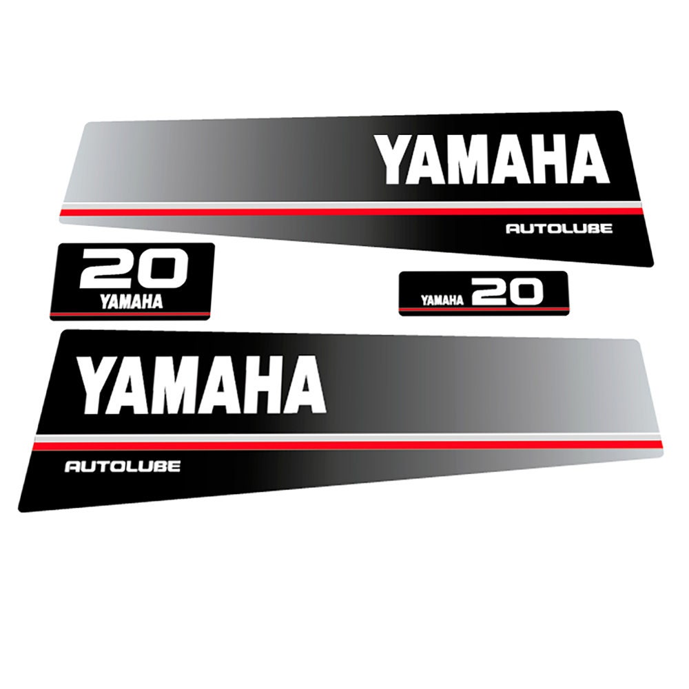 Yamaha 20 - 25 - 40 - 50 (1991) Autolube Outboard Decal Sticker Set - Number: 20,25,40,50