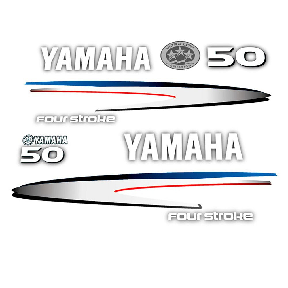 Yamaha 40 - 50 Four Stroke (2002-2006) Outboard Decal Sticker Set