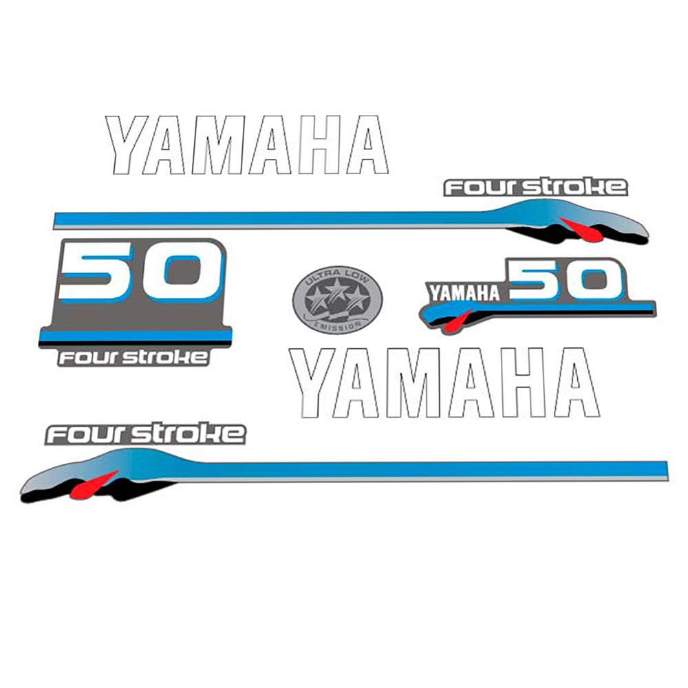 Yamaha 40 - 50 Four Stroke (2000) Outboard Decal Sticker Set