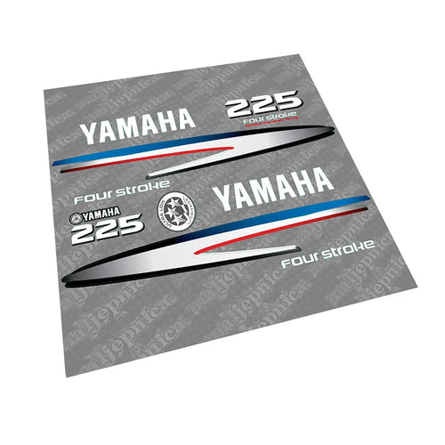 Yamaha 225 Four Stroke (2002-2006) Outboard Decal Sticker Set