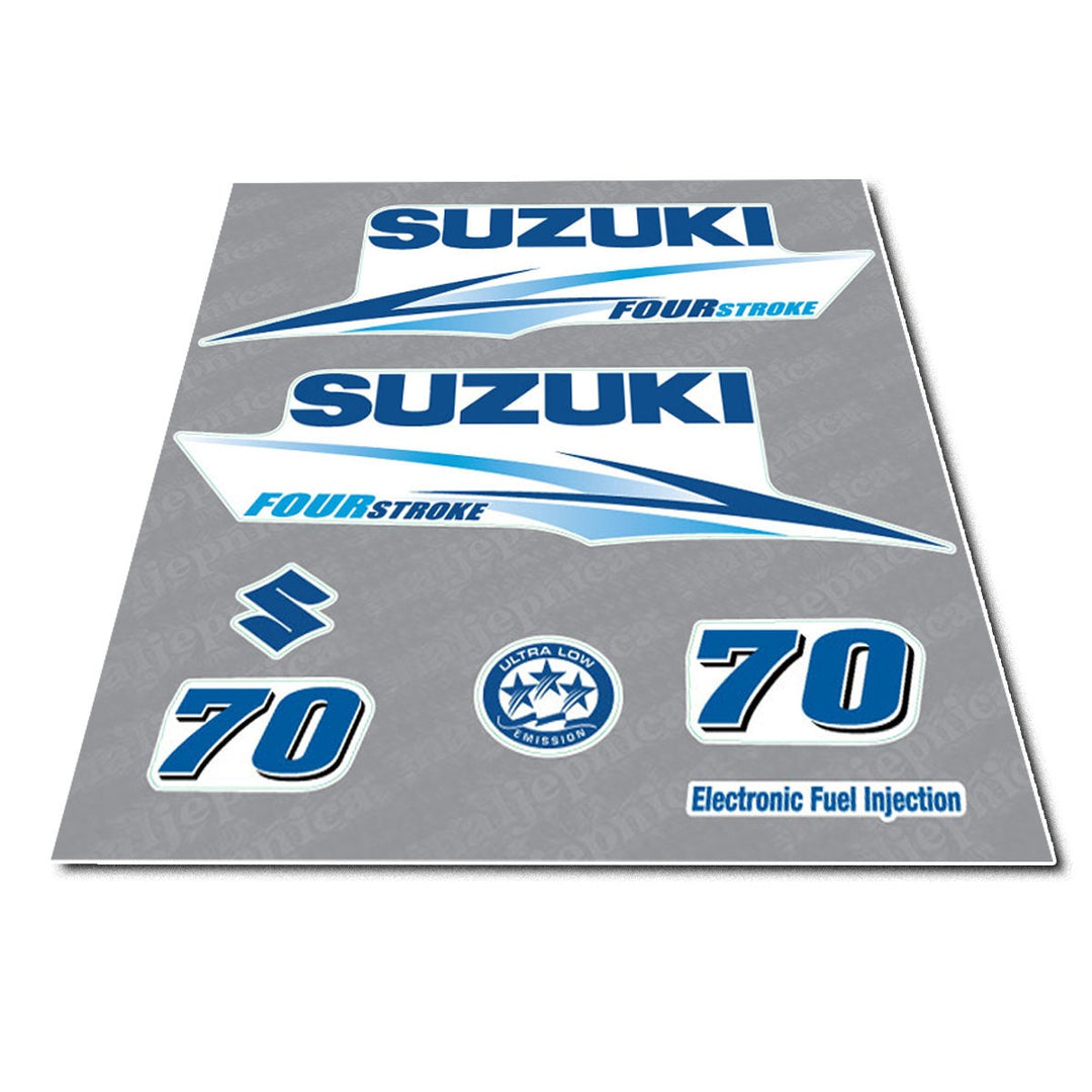 Engine Sticker 70 Suzuki 70 Four Stroke (2010) Outboard Decal Sticker Set – Decal Works Ltd