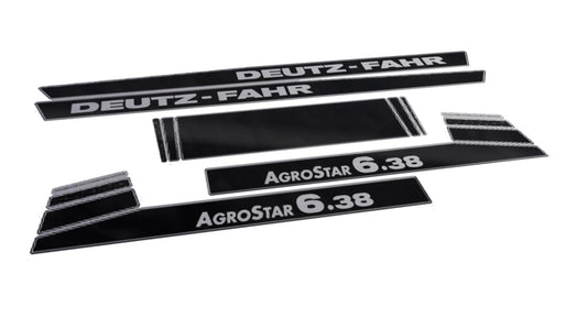 Deutz Fahr Agro Star 6.38 Aftermarket Replacement Tractor Decal (Sticker) Set replacement decal set