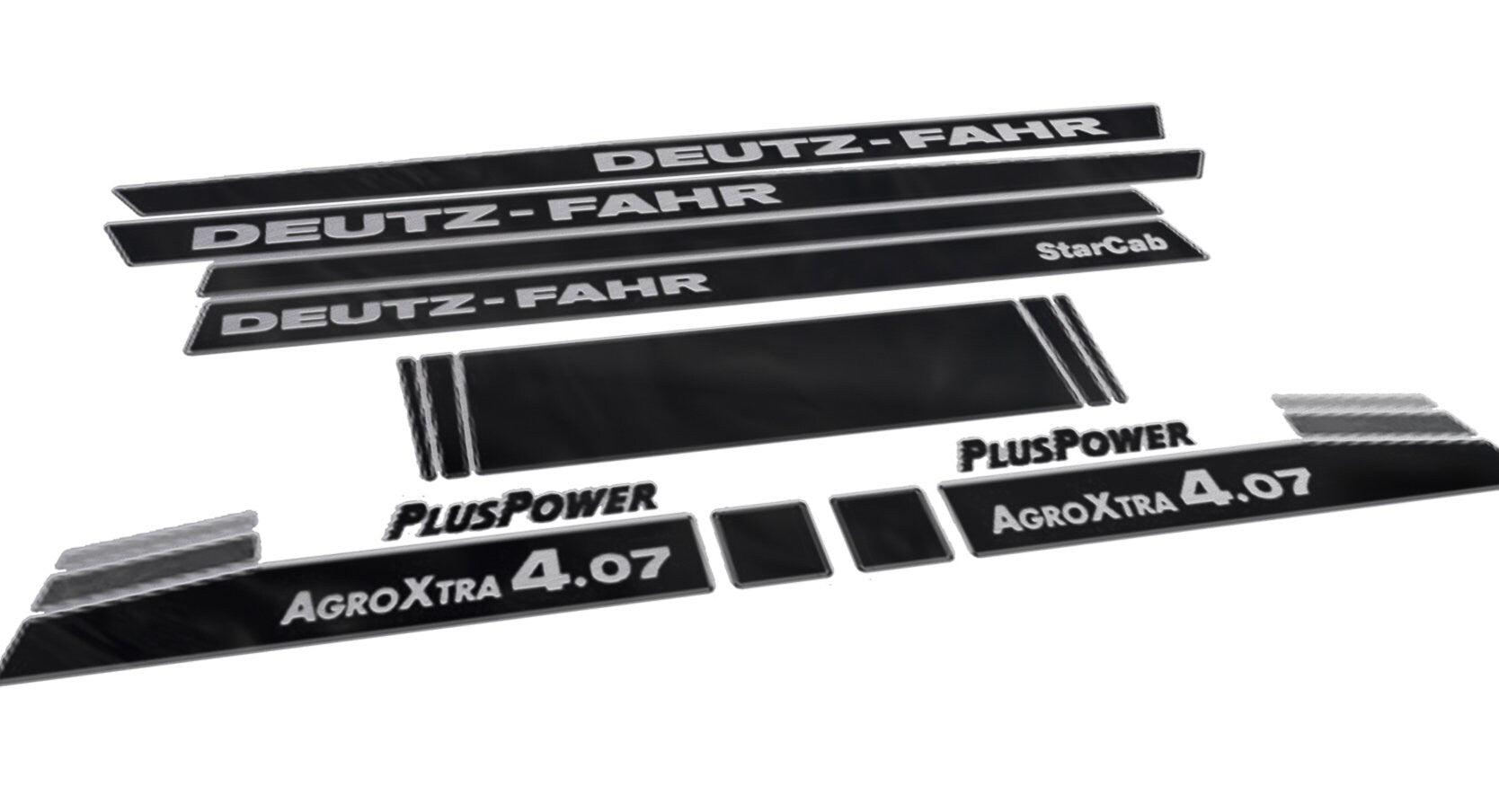 Deutz Fahr AgroXtra 4.07 Aftermarket Replacement Tractor Decal (Sticker) Set replacement decal set