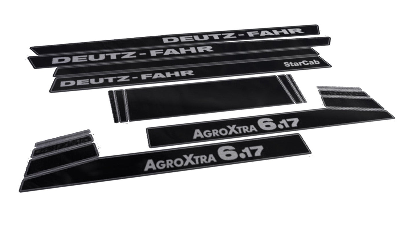 Deutz Fahr AgroXtra 6.17 Star Cab Aftermarket Replacement Tractor Decal (Sticker) Set replacement decal set