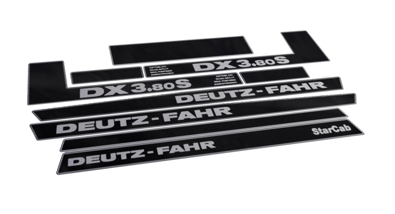 Deutz Fahr DX 3.80S Star Cab Aftermarket Replacement Tractor Decal (Sticker) Set replacement decal set