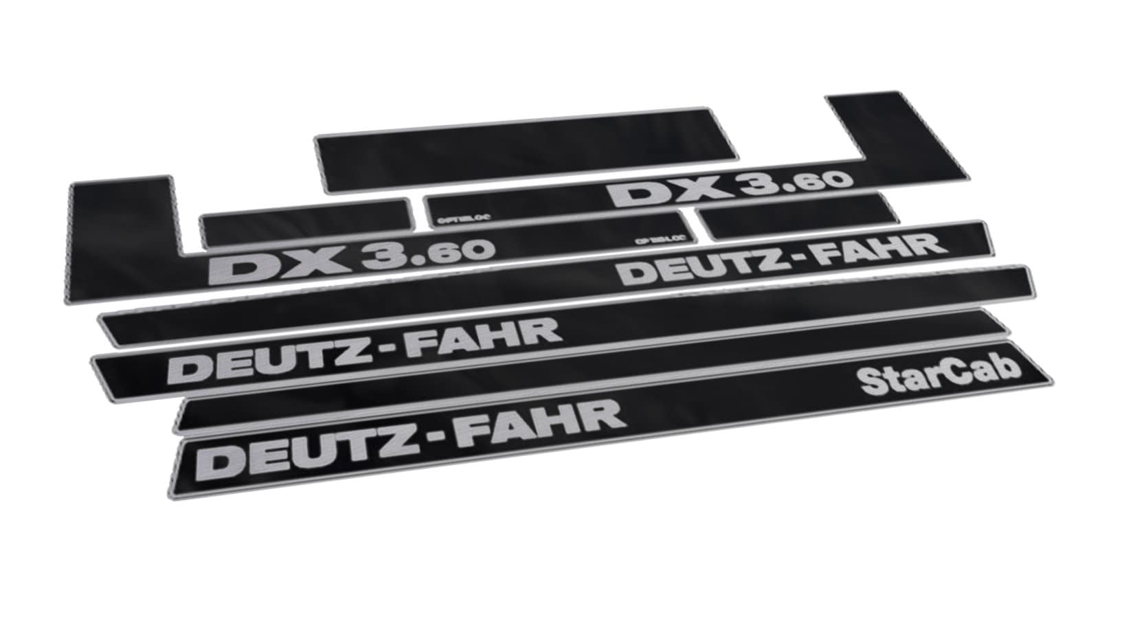 Deutz Fahr DX 3.60 Star Cab Aftermarket Replacement Tractor Decal (Sticker) Set replacement decal set