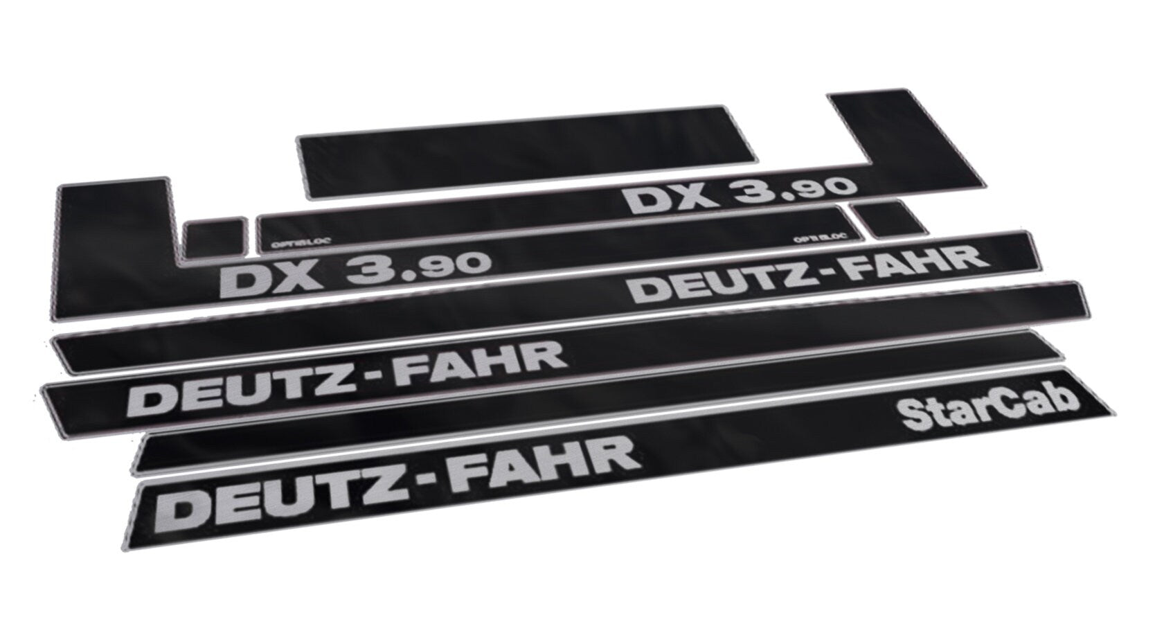 Deutz Fahr DX 3.90 Star Cab Aftermarket Replacement Tractor Decal (Sticker) Set replacement decal set