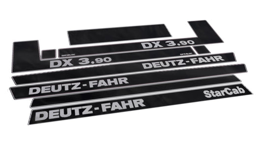 Deutz Fahr DX 3.90 Star Cab Aftermarket Replacement Tractor Decal (Sticker) Set replacement decal set