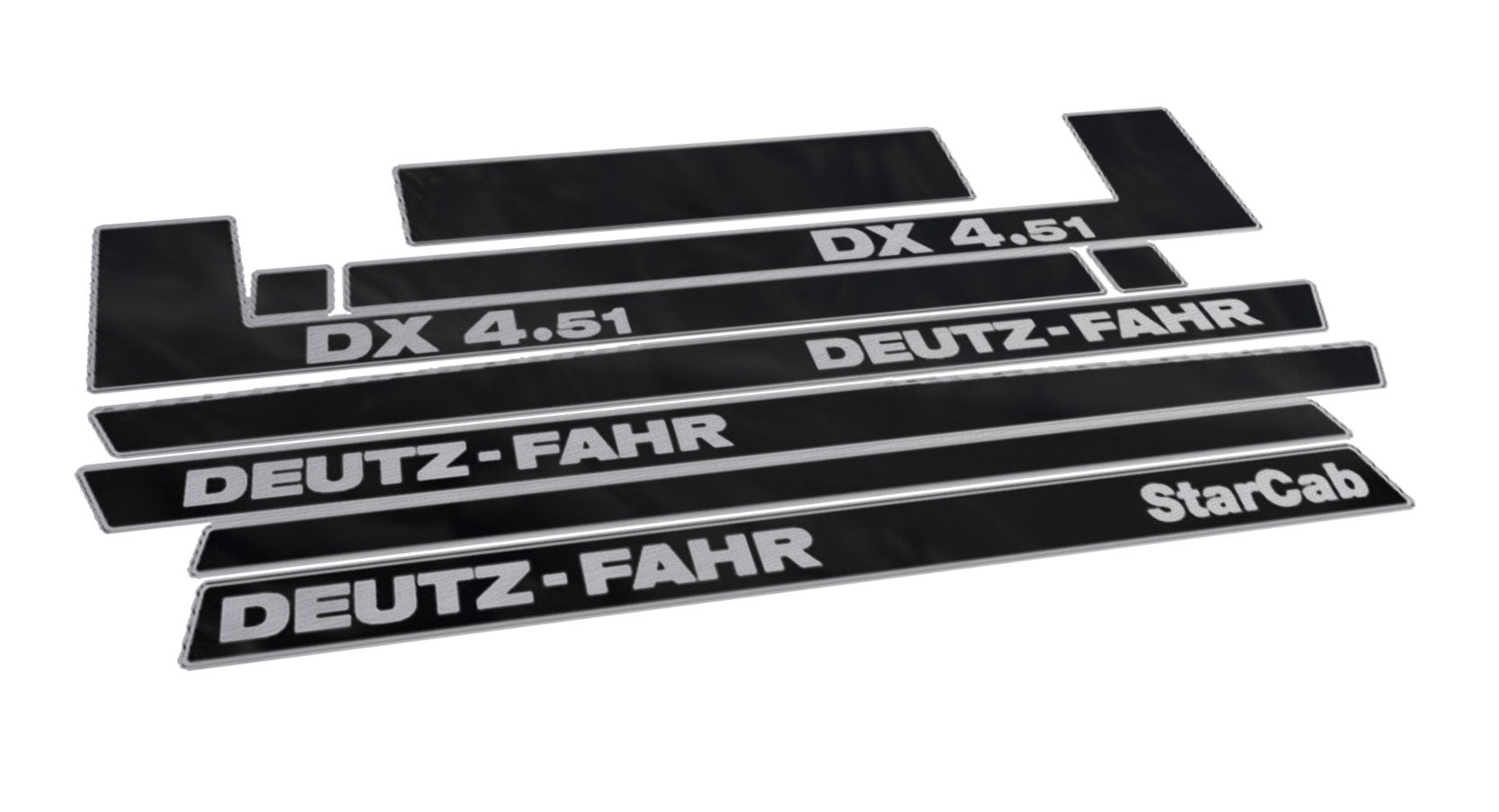 Deutz Fahr DX 4.51 Star Cab Aftermarket Replacement Tractor Decal (Sticker) Set replacement decal set