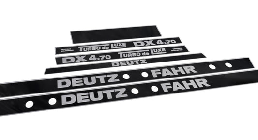 Deutz Fahr DX 4.70 Turbo DeLuxe Aftermarket Replacement Tractor Decal (Sticker) Set replacement decal set