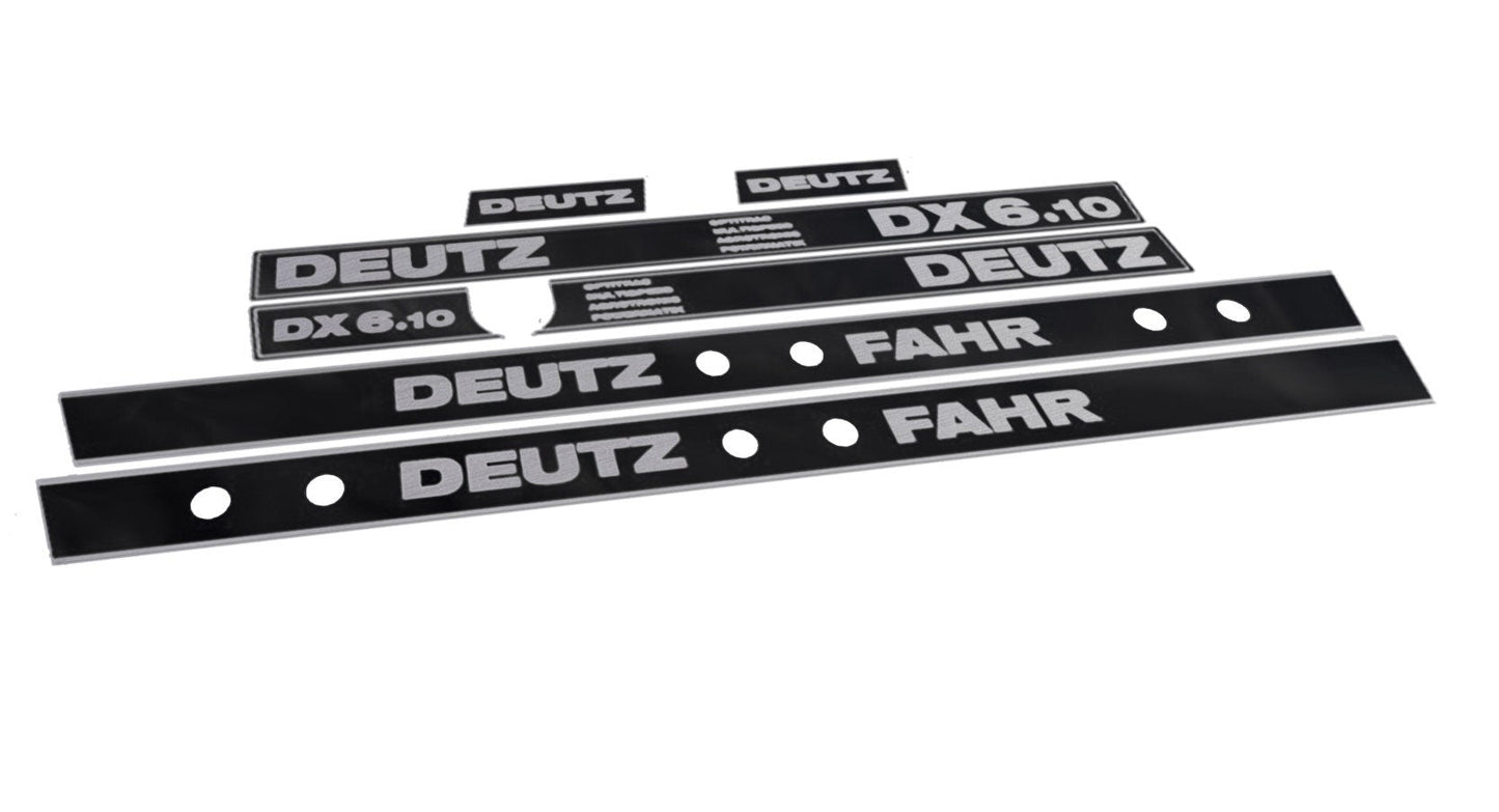 Deutz Fahr DX 6.10 OMAP Aftermarket Replacement Tractor Decal (Sticker) Set replacement decal set