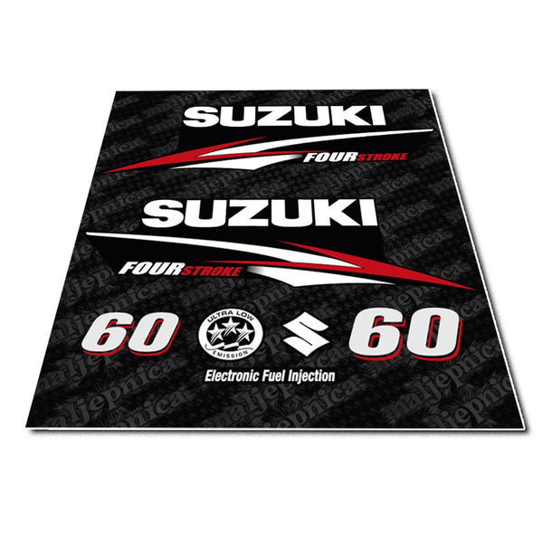 Suzuki 60 Four Stroke Outboard Decal Sticker Set