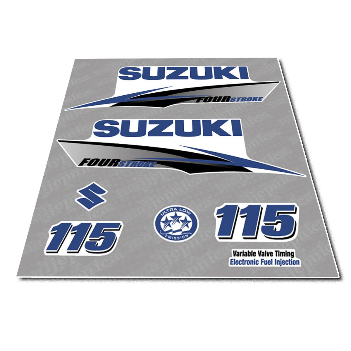 Suzuki 115 Four Stroke (2010) Outboard Decal Sticker Set