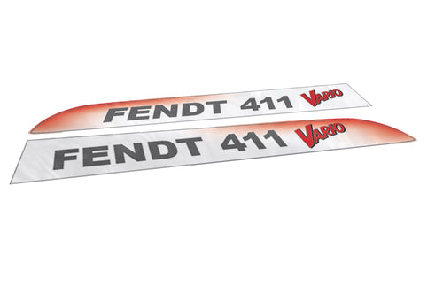 Fendt 411 Vario Aftermarket Replacement Tractor Decal Sticker Set replacement decal set