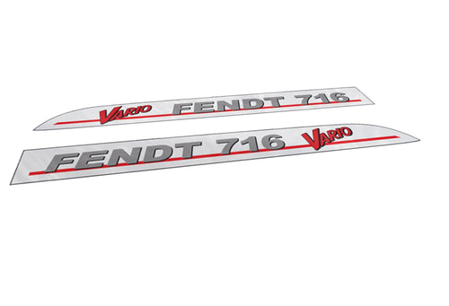 Fendt 716 Vario Aftermarket Replacement Tractor Decal Sticker Set replacement decal set