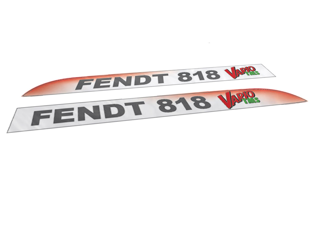 Fendt 818 Vario TMS Red Aftermarket Replacement Tractor Decal Sticker Set