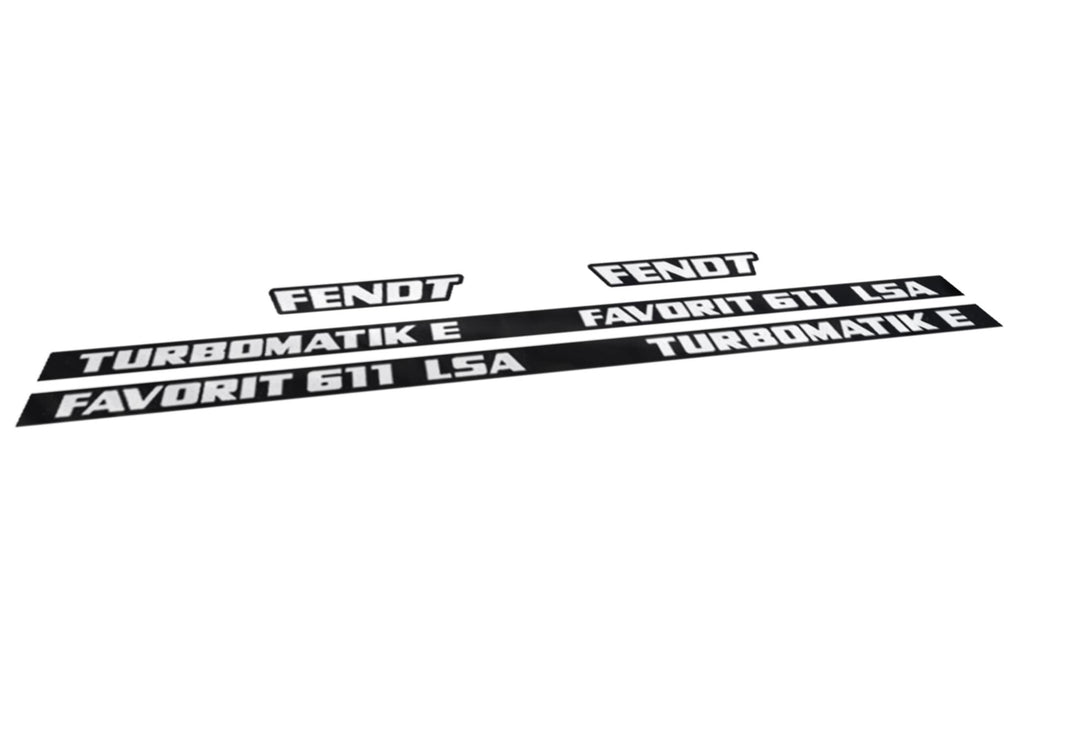 Fendt Favorit 611 LSA Turbomatik E Aftermarket Replacement Tractor Decal Sticker Set replacement decal set