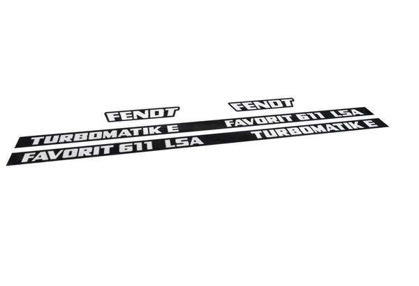 Fendt Favorit 611 LSA Turbomatik E Aftermarket Replacement Tractor Decal Sticker Set replacement decal set
