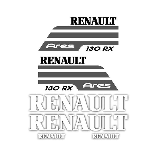 Renault 130 RX Ares Aftermarket Replacement Tractor Decal Sticker Set replacement decal set