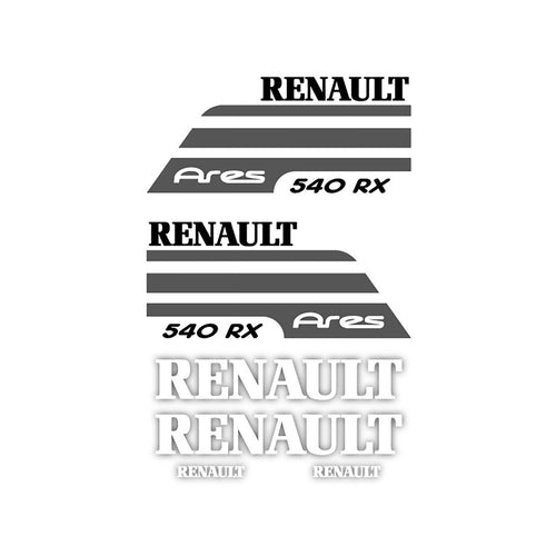 Renault 540 RX Ares Aftermarket Replacement Tractor Decal Sticker Set replacement decal set