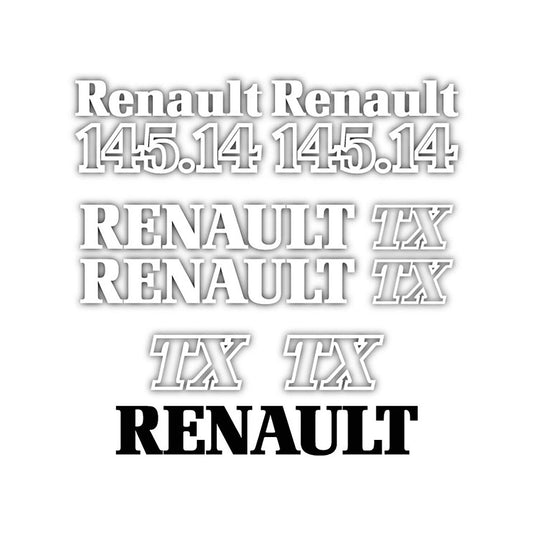 Renault 145.14 TX Aftermarket Replacement Tractor Decal Sticker Set replacement decal set
