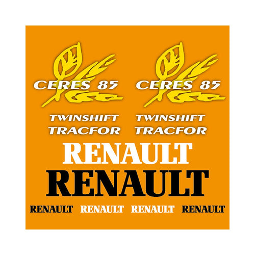 Renault Ceres 85 Aftermarket Replacement Tractor Decal Sticker Set replacement decal set