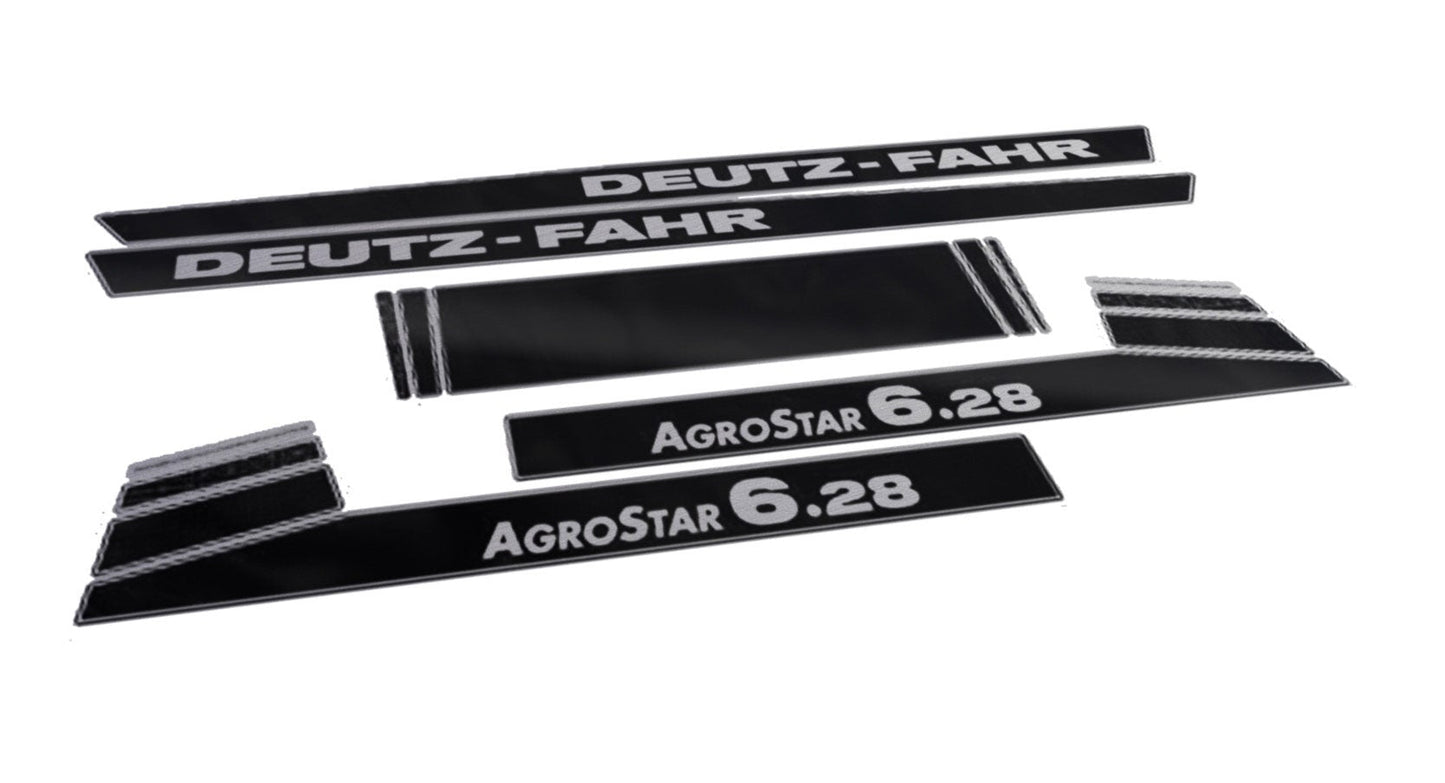 Deutz Fahr Agro Star 6.28 Aftermarket Replacement Tractor Decal (Sticker) Set replacement decal set