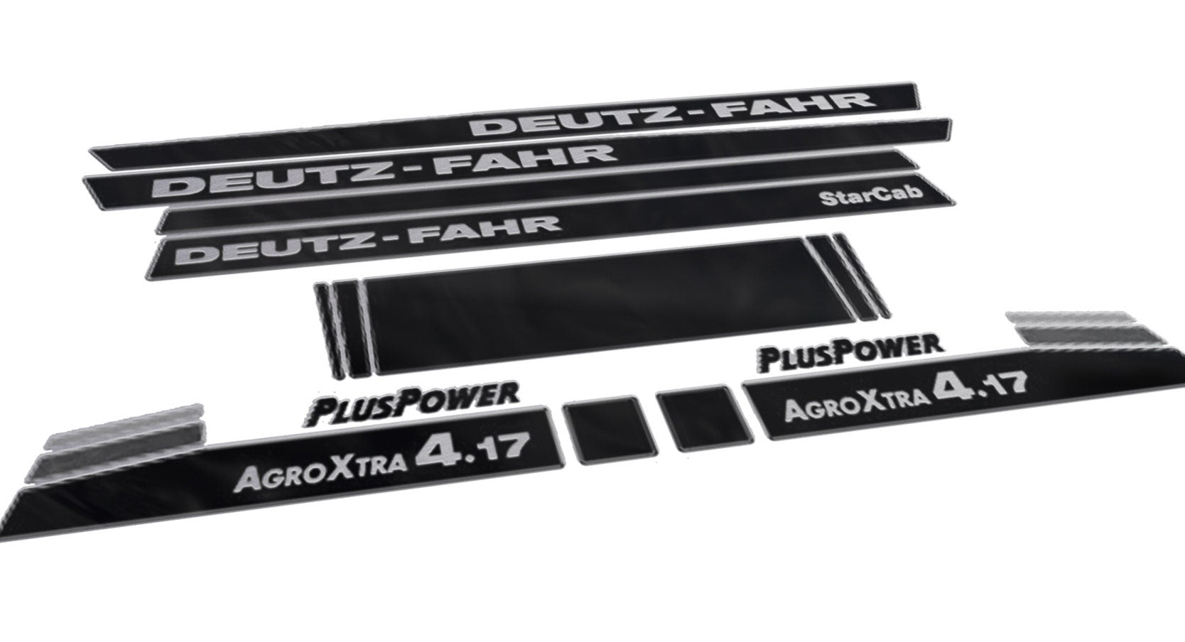 Deutz Fahr AgroXtra 4.17 Aftermarket Replacement Tractor Decal (Sticker) Set replacement decal set