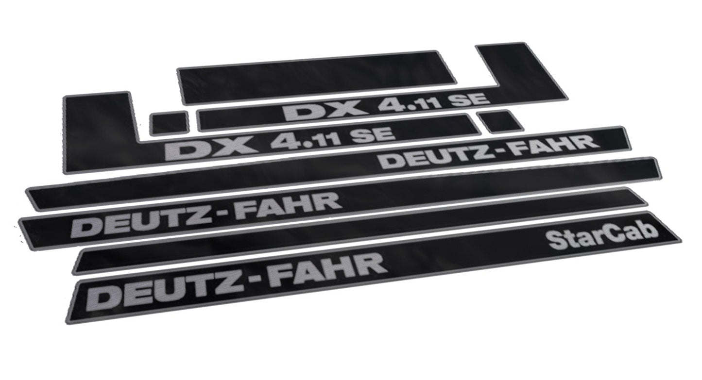 Deutz Fahr DX 4.11 SE Star Cab Aftermarket Replacement Tractor Decal (Sticker) Set replacement decal set