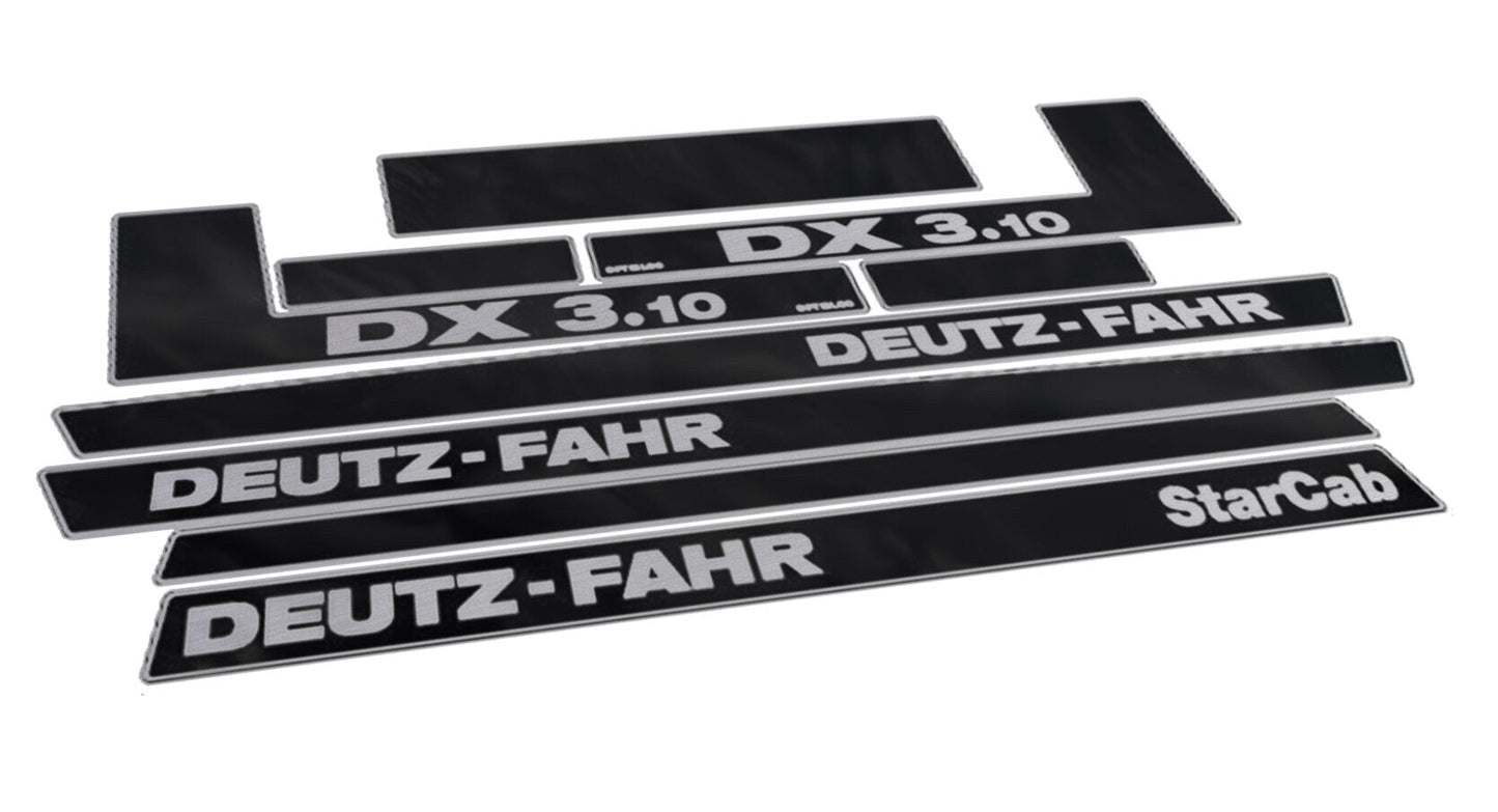 Deutz Fahr DX 3.10 Star Cab Aftermarket Replacement Tractor Decal (Sticker) Set replacement decal set